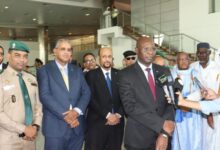 صورة وصول الفوج السابع والأخير من الحجاج الموريتانيين إلى الديار المقدسة