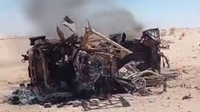صورة مقتل منقبيْن موريتانيين بإطلاق نار خارج الحدود الشمالية للبلاد