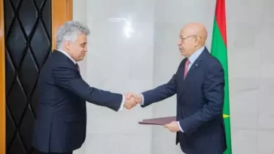 صورة سفراء جدد لثلاث دول يستهلون عملهم في العاصمة نواكشوط