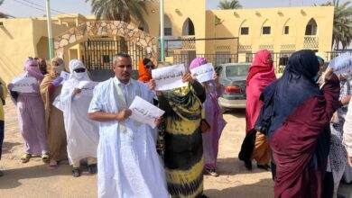 صورة غضب بمدينة أطار بولاية آدرار احتجاجًا على التدني الحاصل في خدمة الكهرباء