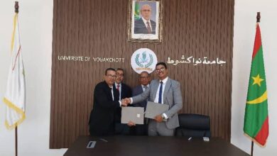 صورة شراكة استراتيجية جديدة بين جامعة نواكشوط والمركز الوطني للتكوين والتبادل عن بعد