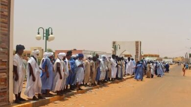 صورة التيفاي بمدينة كيفة يواصلون احتجاجهم لليوم السابع أمام مباني الولاية