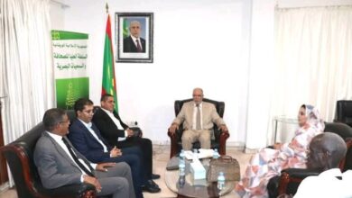 صورة وفد من النقابة الوطنية للصحافة المغربية يؤدى زيارة للهابا (صور)
