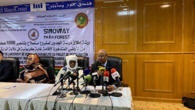 صورة الوكالة الوطنية للسور الأخضر الكبير تطلق دراسة جدوى لمشروع غابة كربونية في ولاية اترارزة (صور)
