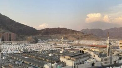 صورة المتعجلون من الحجاح الموريتانيين يغادرون مشعر منى لإكمال بقية المناسك
