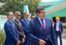 صورة رئيسا البرلمان الموريتاني والجزائري يزوران ميناء نواكشوط المستقل