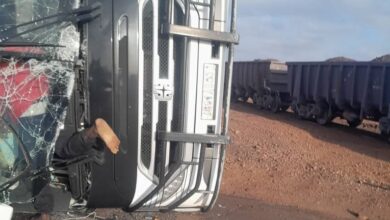 صورة ازويرات: تسجيل حالة وفاة في تصادم بين حافلة تابع لشركة الفلاح واقطار اسنيم