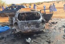 صورة وفاة خمسة أشخاص في حادث سير شرق مقاطعة واد الناقة