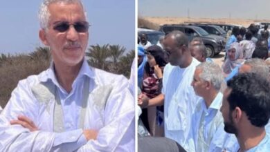 صورة مفوض حقوق الإنسان يصل نواذيبو في طليعة صفوف التعبئة لإنجاح زيارة فخامة رئيس الجمهورية