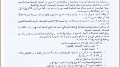 صورة اللجنة المكلفة بتسيير موارد صندوق الدعم العمومي تطلق مسابقة “جوائز التميز الصحفي 2024”
