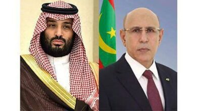 صورة رئيس الجمهورية يهنئ ولي العهد السعودي