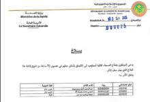 صورة وزارة الصحة تنذر ثلاثة موظفين للالتحاق بعملهم خلال 72 ساعة