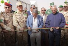 صورة وزير الدفاع يشرف على تدشين منشآت جديدة بالقاعدة الجوية في النعمة (صور)