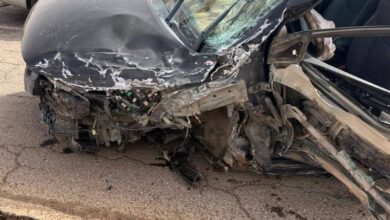 صورة إصابات متعددة في حادثي سير منفصلين على طريق الأمل