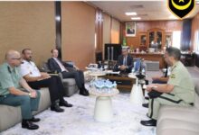 صورة المدير العام للأمن الوطني الفريق محمد لحريطاني يستقبل سعادة سفير المملكة الإسبانية في موريتانيا
