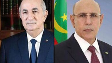 صورة رئيس الجمهورية يهنئ نظيره الجزائري بمناسبة الذكرى الـ71 لثورة التحرير