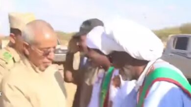 صورة عدل بكرو: استقبال رسمي رفيع لوزير الدفاع وقادة الأجهزة العسكرية والأمنية (فيديو)