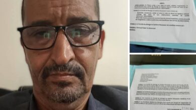 صورة توضيح حول ما نشر بخصوص الإطار حمود ولد فاضل