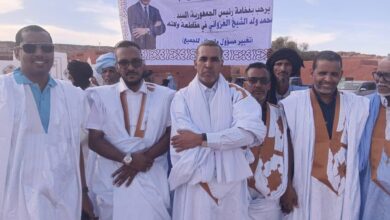 صورة حلف التغيير والإنصاف في ولاته ينظم استقبالاً حاشداً لفخامة رئيس الجمهورية