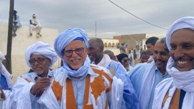 صورة وزير الزراعة والسيادة الغذائية السابق يشارك بقوة في استقبال الرئيس غزواني بمحطة جكني (صور)