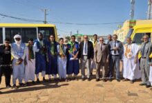 صورة رئيس جامعة لعيون يشرف على انطلاق باصات جديدة لتحسين خدمة النقل الجامعي (صور)