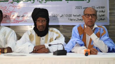صورة كلمة الكاتب محمد الأمين ولد الفاظل في اليوم المفتوح (تعريب الإدارة: واجب دستوري، ومطلب تنموي، ومظهر سيادي)