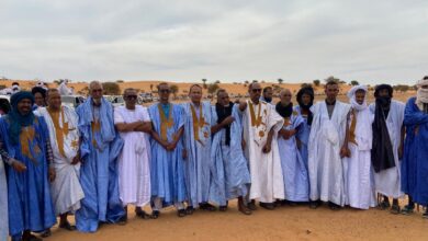 صورة وفد من بلدية تيمزبن يصل أم لحياظ للمشاركة في النسخة الأولى من مهرجان البادية