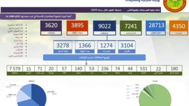 صورة تعرف على حصيلة عمل فرق حماية المستهلك التابعة لوزارة التجارة والسياحة بالأرقام خلال 2025
