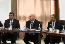 صورة وفد من ديوان المحاسبة الليبي يؤدي زيارة لميناء نواكشوط المستقل