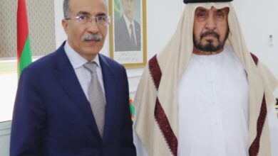صورة المدير العام للأمن الوطني يستقبل سعادة سفير الإمارات العربية المتحدة في بلادنا