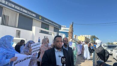 صورة وقفة احتجاجية لمهنيي العمل الاجتماعي للمطالبة بتحسين أوضاع العاملين في القطاع (صور)