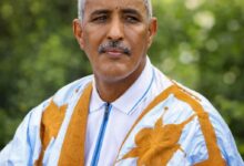 صورة كلمة محمد ولد زينى ولد حمادى أمام رئيس الجمهورية بمقاطعة لكصيبه (*)