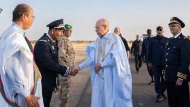 صورة حاكم مونكل ينجح في تنظيم استقبال نوعي للرئيس غزواني بالمحطة الأخيرة من زيارته لكوركل