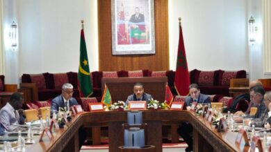 صورة اجتماع موريتاني–مغربي لمتابعة مخرجات المنتدى البرلماني الاقتصادي