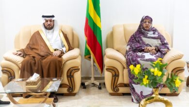صورة مفوضة الأمن الغذائي تستقبل السفير السعودي بمكتبها بالعاصمة نواكشوط
