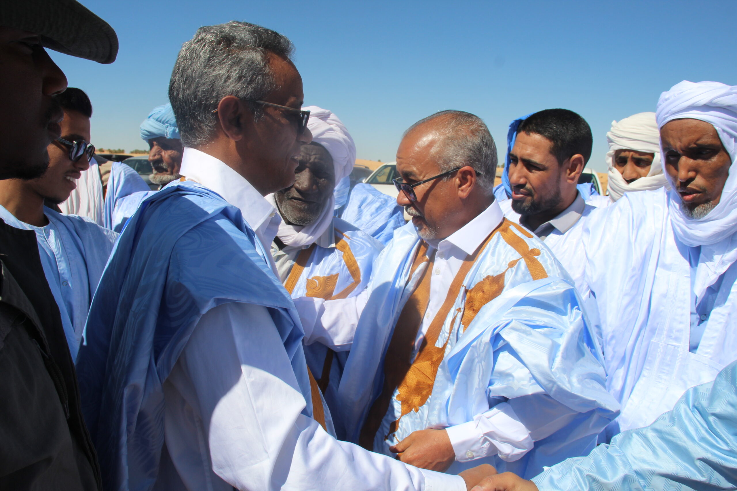 صورة حاكم ودان يصل تنوشرت للإشراف على انطلاق النسخة الثانية من مهرجانها الثقافي