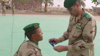 صورة تخرج دفعة جديدة من المهندسين الحرسيين والأطباء العسكريين بالأكاديمية العسكرية بأطار