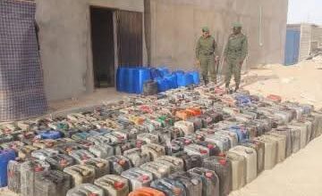 صورة الجمارك تحبط محاولة تهريب أكثر من 4 أطنان من البنزين بنواكشوط