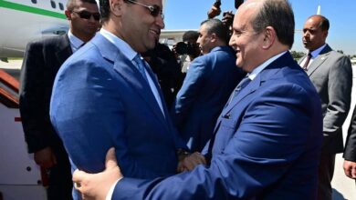 صورة الوزير الأول يصل الجزائر للمشاركة في أعمال اللجنة المشتركة للتعاون