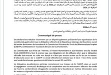صورة مفوضية حقوق الإنسان والعمل الإنساني والعلاقات مع المجتمع المدني (بيان)