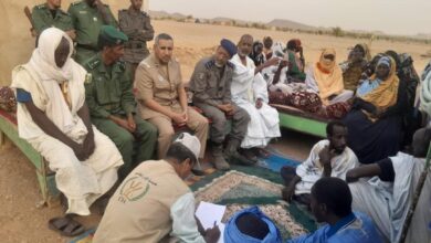 صورة باركيول: مفوضية الأمن الغذائي تقدم المساعدة لأسرة تعرضت لحريق (صور)