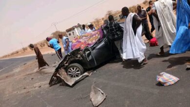 صورة وفاة شخصين وإصابة ثلاثة آخرين في حادث سير مروع عند كندلك